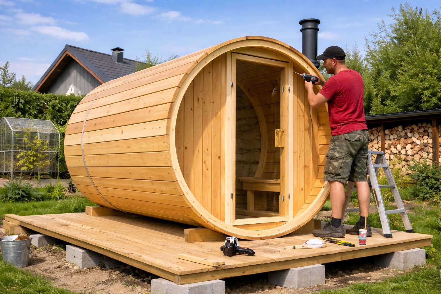 Sauna beczka – czy warto zbudować ją samemu? Szczera relacja z budowy